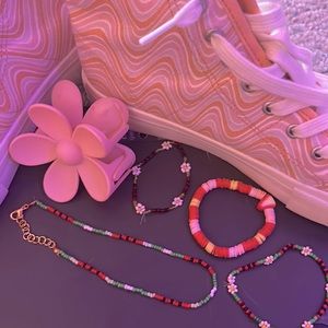 “Summer fruits set” buy all 4 for $17 or individually (Bracelets $5 necklaces$7)